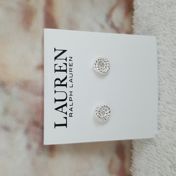 New Ralph Lauren Rope Knot Stud Earrings - Picture 1 of 6
